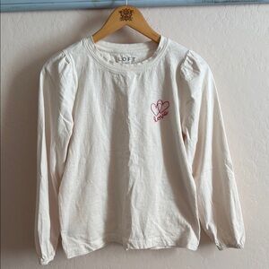 LOFT Long Sleeve Shirt with Heart